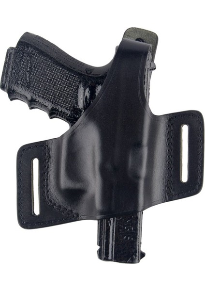 Smith Wesson Deri Tabanca Kılıfı Yarım Kelebek Siyah