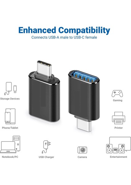 HP-Z04 Metal Usb-C 3.1 Type C To USB 3.0 Type A Dişi Çevirici Hub Type C Çevirici USB Adaptör