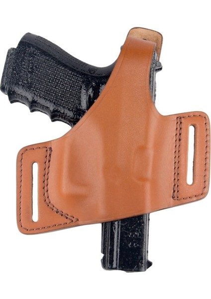 Beretta F92 Deri Tabanca Kılıfı Yarım Kelebek Taba