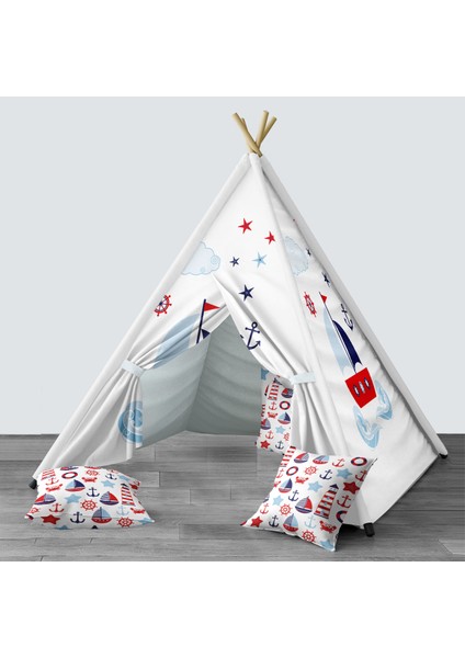 Bebek, Çocuk Odası Minderli/mindersiz Oyun Evi, Çadır Model 00027