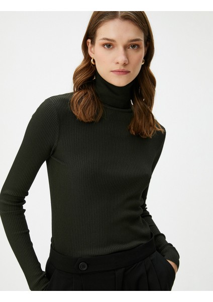 Boğazlı Kazak Basic Fitilli