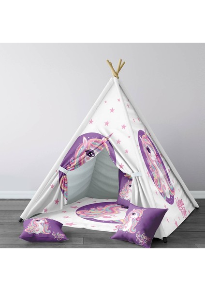 Bebek, Çocuk Odası Minderli/mindersiz Oyun Evi, Çadır Model 00259