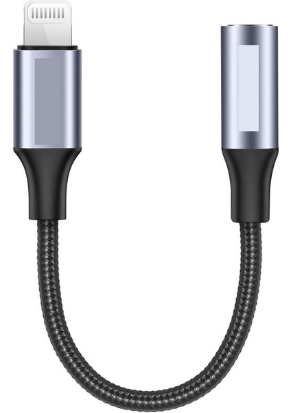 HP-19L Lightning 3.5mm Kulaklık Dönüştürücü 23 cm Jack Adaptörü Çevirici