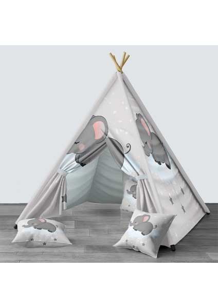 Bebek, Çocuk Odası Minderli/mindersiz Oyun Evi, Çadır Model 00067