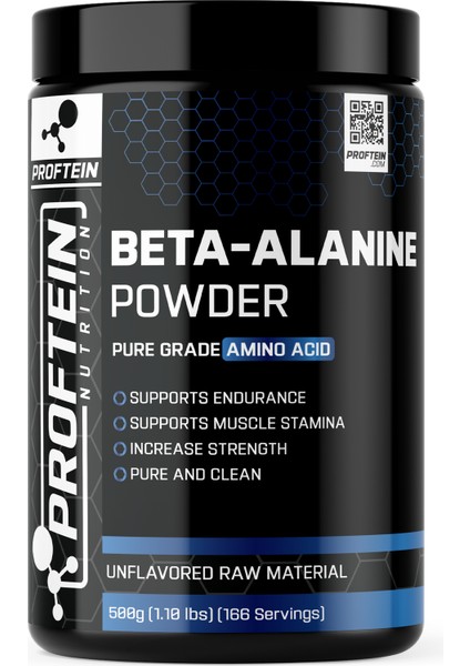 Beta-Alanine 500 gr (500 Servis) Aromasız