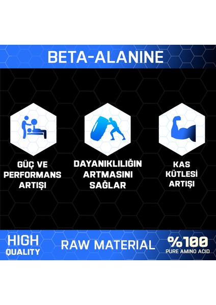 Beta-Alanine 500 gr (500 Servis) Aromasız