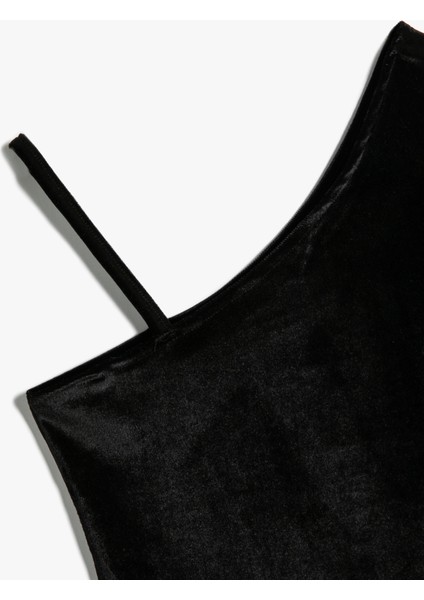 Tek Omuz Tişört Uzun Kollu Ince Askı Detaylı modelleri