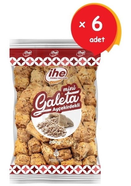 Ihe Ayçekirdekli Galeta 200 G (6 Adet)