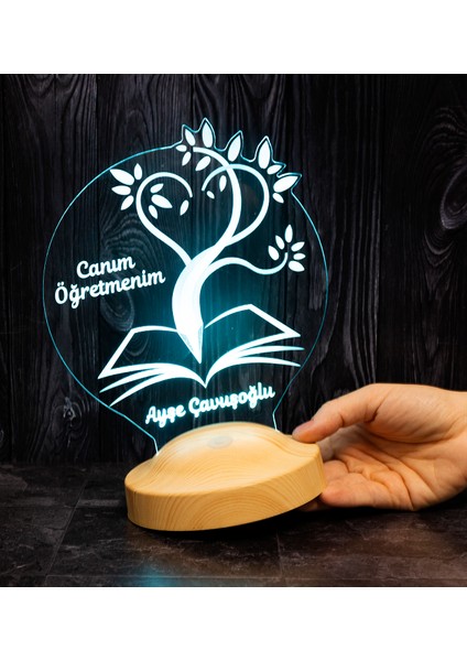 Canım Öğretmenim 3D LED Lamba - Öğretmene Kişiye Özel, Mezuniyet ve Öğretmenler Günü İçin Hediye Fikri fiyatları