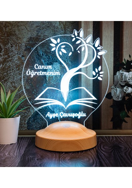 Canım Öğretmenim 3D LED Lamba - Öğretmene Kişiye Özel, Mezuniyet ve Öğretmenler Günü İçin Hediye Fikri fırsatları