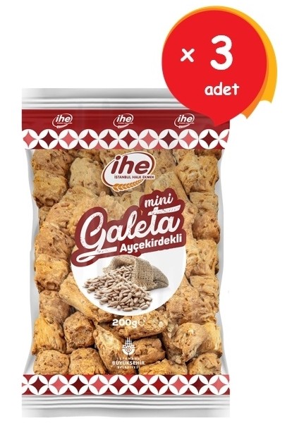 Ihe Ayçekirdekli Galeta 200 gr (3 Adet)