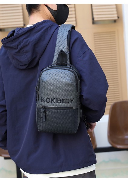 Messenger Çanta Erkek Çanta Göğüs Çanta Messenger Çanta Büyük Kapasiteli Sırt Çantası Oxford Bezi Göğüs Çanta Erkek Omuz Sırtı (Yurt Dışından)