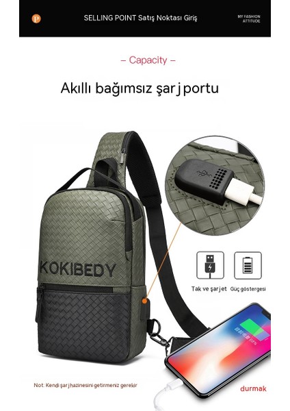 Messenger Çanta Erkek Çanta Göğüs Çanta Messenger Çanta Büyük Kapasiteli Sırt Çantası Oxford Bezi Göğüs Çanta Erkek Omuz Sırtı (Yurt Dışından) modelleri