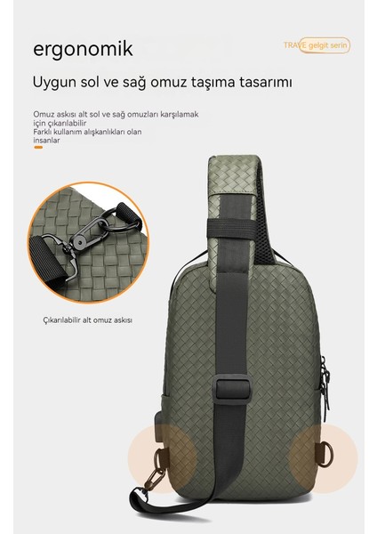 Messenger Çanta Erkek Çanta Göğüs Çanta Messenger Çanta Büyük Kapasiteli Sırt Çantası Oxford Bezi Göğüs Çanta Erkek Omuz Sırtı (Yurt Dışından) indirimleri