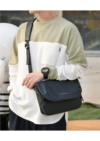 Postacı Çanta Erkek Işlevi Crossbody Çanta Deri Film Su Geçirmez Rahat Tek Omuz Crossbody Çanta Erkek Çanta Yeni Binme Çanta (Yurt Dışından) fiyatları