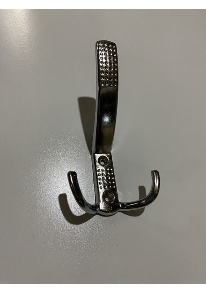 Noktalı 3'lü Askılık Krom Portmanto Askılık Vidalı ( 2 Adet)