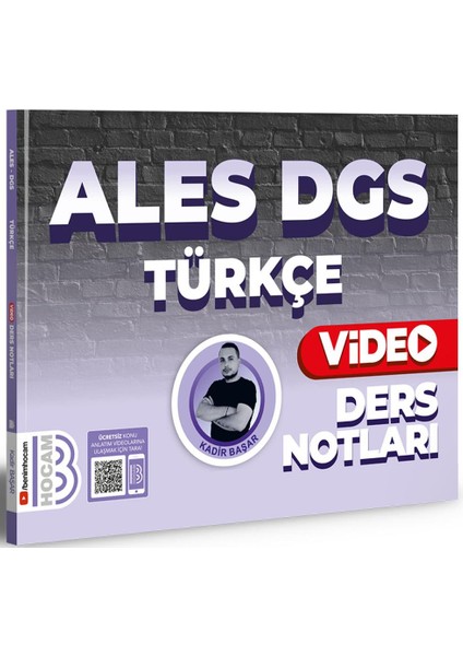 2024 ALES DGS Türkçe Video Ders Notları
