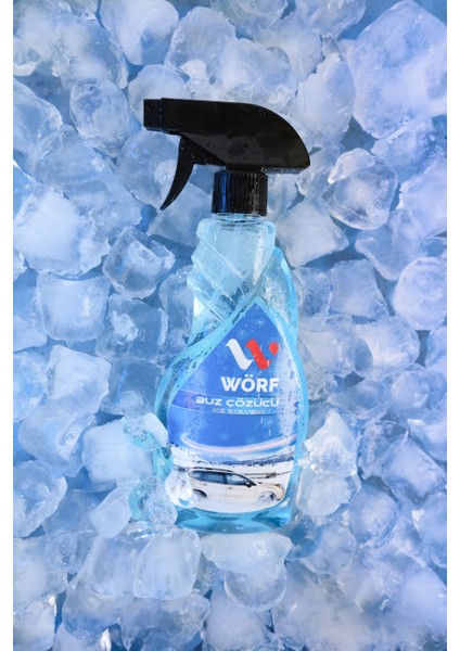 Wörf Buz Çözücü Sprey 500 ml Eko Seri + Çekçek +  Pratik Buz Kazıyıcı