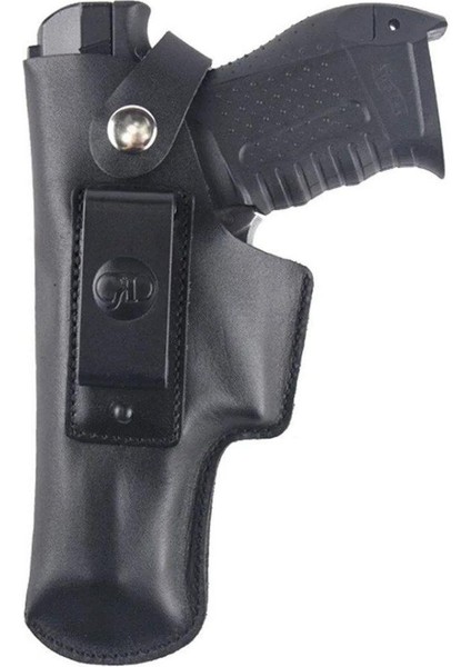 Glock Deri Tabanca Iç Kılıfı Yumuşak Deri Siyah Sol El modelleri