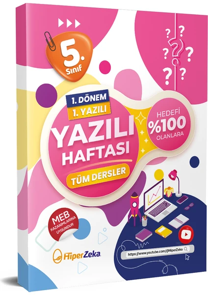 Hiper Zeka Yayınları 5. Sınıf Yazılı Haftası Tüm Dersler 1. Dönem 1. Yazılı Deneme