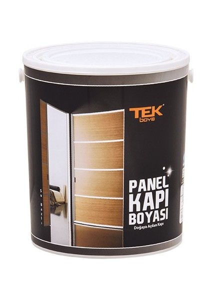 Tek Boya Su Bazlı Panel Kapı Boyası Beyaz 2,5 Lt 