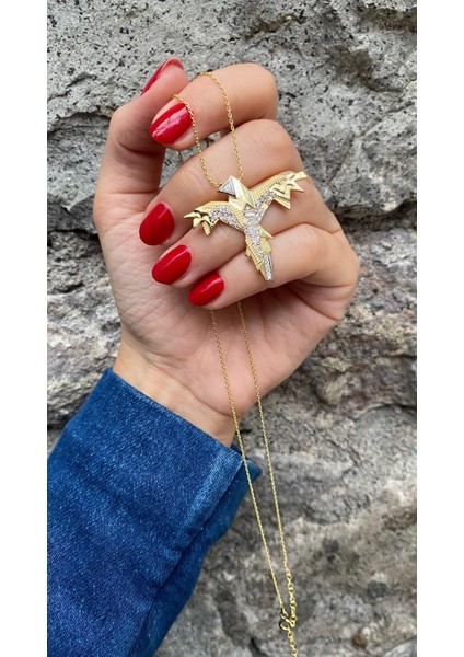 Kadın Gümüş Figürlü Kolye 2824