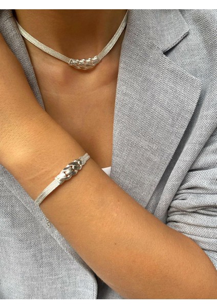 925 Ayar Gümüş Kadın 3 Sıra Gurmet Hasır Set Takımı 1315 fiyatları