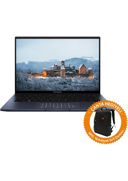 Zenbook 14 UX3402ZA-KP632W02 I5-1240P 8gb 2tbssd 14" Qhd+ W11H Taşınabilir BILGISAYAR-CNT003