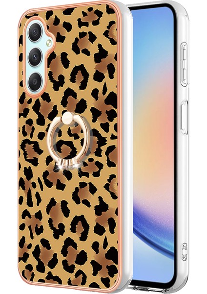 Samsung Galaxy A25 5g / A24 4g Kickstand Telefon Kılıfı Elektraplatma Tpu Kapağı (Yurt Dışından)