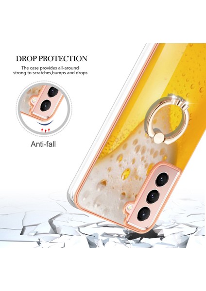 Samsung Galaxy S21 Fe 5g Koruyucu Tpu Kapak Imd Kickstand Electoleed Telefon Kılıfı (Yurt Dışından)