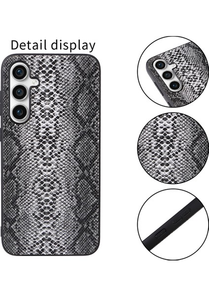 Samsung Galaxy S23 Fe Pu + Pc + Tpu Cep Telefonu Drop Anti-Drop Cep Telefonu Geri Kapak (Yurt Dışından)