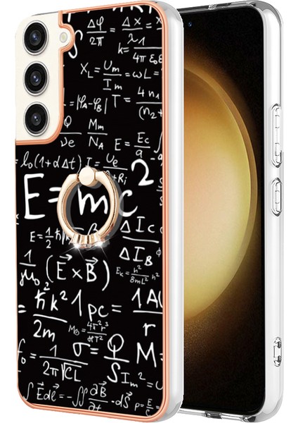 Samsung Galaxy S23+ Telefon Tpu Kılıfı Elektrokaplama Kickstand Cover (Yurt Dışından)