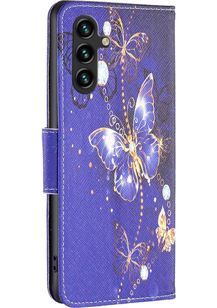 Samsung Galaxy A15 4g Kasa Cüzdanı Pu Deri Telefon Kapağı (Yurt Dışından)