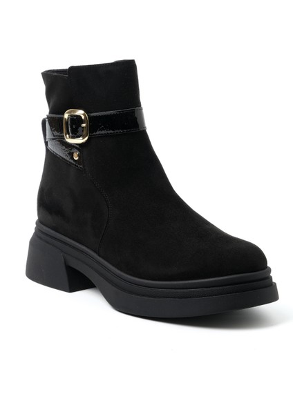 Kadın Bot 9E4932 4932 Camoscio Nero