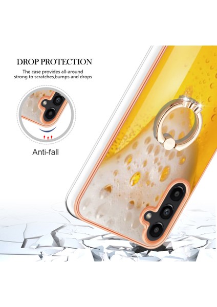 Samsung Galaxy A54 5g Tpu Telefon Kapağı Kickstand ile Elektraplatma Kılıfı (Yurt Dışından)