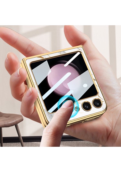 Samsung Galaxy Z Flip5 5g Sert Pc Telefon Kapağı Için Şok Geçirmez Kılıf (Yurt Dışından) modelleri
