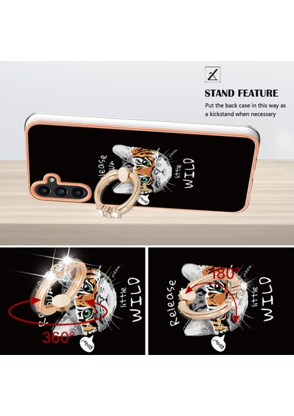 Samsung Galaxy A34 5g Kickstand Tpu Kasası Elektrapan Telefon Kapağı (Yurt Dışından)