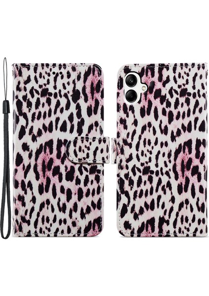 Samsung Galaxy A05 4g Case Stand Pu Deri Telefon Kapağı (Yurt Dışından)