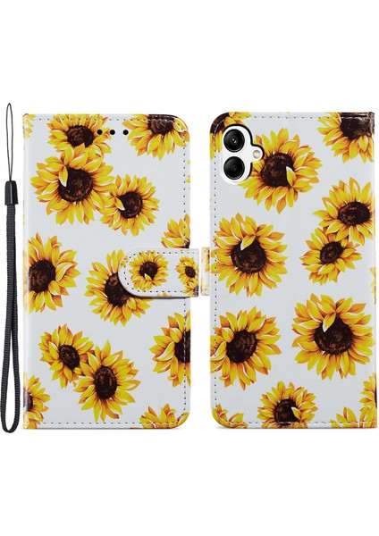 Samsung Galaxy A05 4g Case Stand Pu Deri Telefon Kapağı (Yurt Dışından)