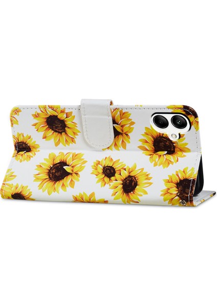Samsung Galaxy A05 4g Case Stand Pu Deri Telefon Kapağı (Yurt Dışından)