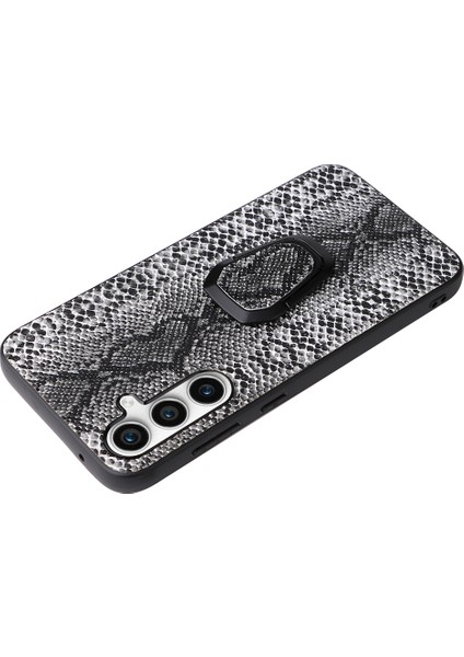 Samsung Galaxy S23 Fe Pu Deri+Tpu+Pc Telefon Kapağı Kickstand Cep Telefonu Geri Kılıf (Yurt Dışından) modelleri
