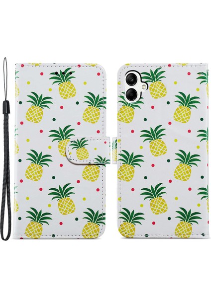 Samsung Galaxy A05 4g Case Stand Pu Deri Telefon Kapağı (Yurt Dışından)