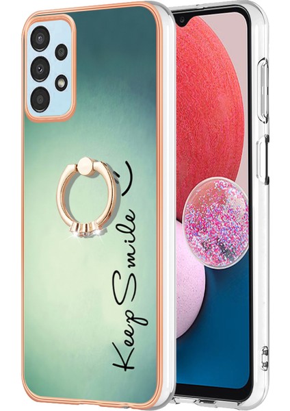 Samsung Galaxy A52 / A52S 5g Tpu Telefon Kılıfı, Yüzük Kickstand Imd Elektruman Kapak (Yurt Dışından)