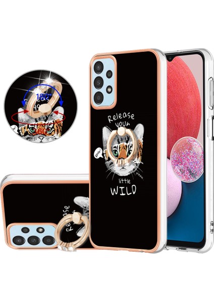 Samsung Galaxy A52 / A52S 5g Tpu Telefon Kılıfı, Yüzük Kickstand Imd Elektruman Kapak (Yurt Dışından) modelleri