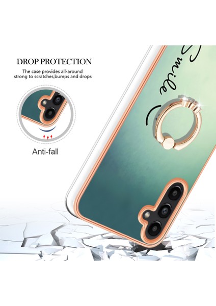 Samsung Galaxy A13 5g / A04S 4g / M13 5g, Tpu Imd Elektrokaplatma Kılıfı Kickstand Telefon Kapağı (Yurt Dışından)