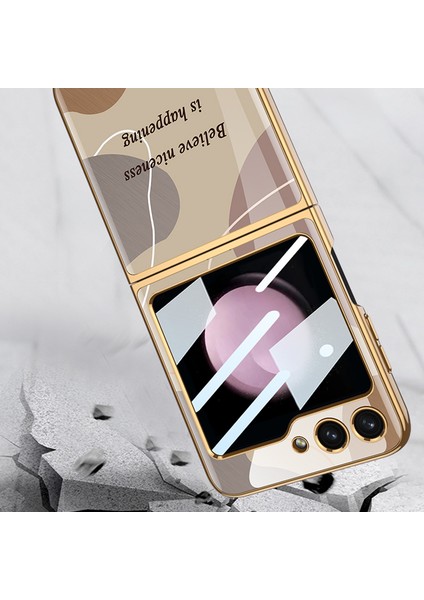 Samsung Galaxy Z Flip5 5g Sert Pc Telefon Kılıfı Yerleşik Temperli Cam Film (Yurt Dışından) indirimleri