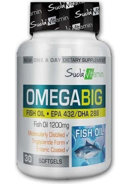Omegabig Balık Yağı 1200 Mg 30 Kapsül