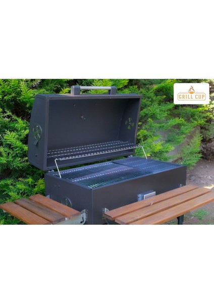 075 cm Profesyonel Barbekü Mangal Mat Elagan Gri fiyatları