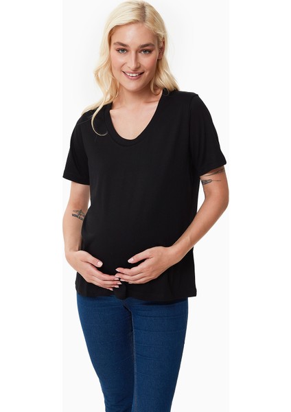 Style The Bump Ellıe Yuvarlak Yaka Hamile T-Shirt 3'lü Paket