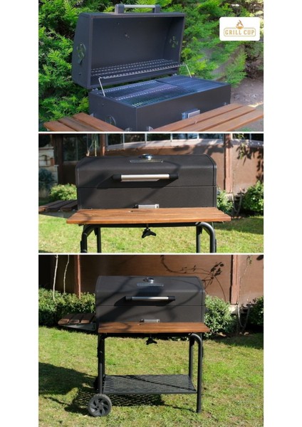 Kömürlü Barbekü- Lüx Barbekü Gc 075 cm Mat Renk